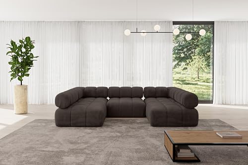 ALTDECOR Modulares Sofa Ecksofa in U-Form Corner modular Sofa Eckcouch Couch Wohnlandschaft Cauchsofa Polstersofa Garvo-U1-285x190x70 cm Braun ALTDECOR Modulares Sofa Ecksofa in U-Form Corner modular Sofa Eckcouch Couch Wohnlandschaft Cauchsofa Polstersofa Garvo-U1-285x190x70 cm Braun von ALTDECOR
