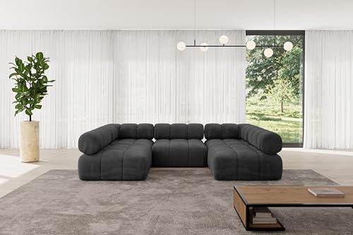 ALTDECOR Modulares Sofa Ecksofa in U-Form Corner modular Sofa Eckcouch Couch Wohnlandschaft Cauchsofa Polstersofa Garvo-U1-285x190x70 cm Schwarz ALTDECOR Modulares Sofa Ecksofa in U-Form Corner modular Sofa Eckcouch Couch Wohnlandschaft Cauchsofa Polstersofa Garvo-U1-285x190x70 cm Schwarz von ALTDECOR