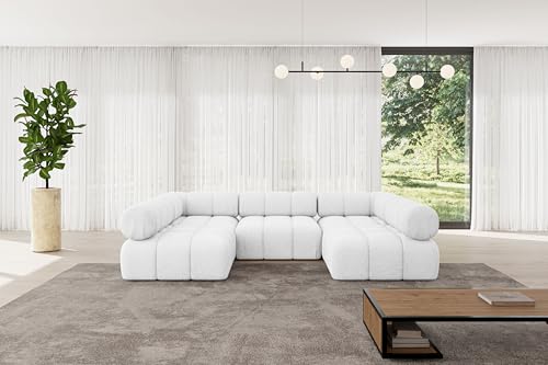 ALTDECOR Modulares Sofa Ecksofa in U-Form Corner modular Sofa Eckcouch Couch Wohnlandschaft Cauchsofa Polstersofa Garvo-U1-285x190x70 cm Weiß ALTDECOR Modulares Sofa Ecksofa in U-Form Corner modular Sofa Eckcouch Couch Wohnlandschaft Cauchsofa Polstersofa Garvo-U1-285x190x70 cm Weiß von ALTDECOR