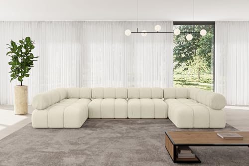 ALTDECOR Modulares Sofa Ecksofa in U-Form Corner modular Sofa Eckcouch Couch Wohnlandschaft Cauchsofa Polstersofa Garvo-U2-380x190x70 cm Beige ALTDECOR Modulares Sofa Ecksofa in U-Form Corner modular Sofa Eckcouch Couch Wohnlandschaft Cauchsofa Polstersofa Garvo-U2-380x190x70 cm Beige von ALTDECOR