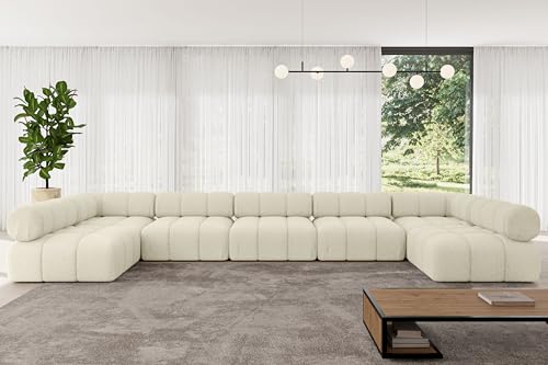 ALTDECOR Modulares Sofa Ecksofa in U-Form Corner modular Sofa Eckcouch Couch Wohnlandschaft Cauchsofa Polstersofa Garvo-U3-475x190x70 cm Beige ALTDECOR Modulares Sofa Ecksofa in U-Form Corner modular Sofa Eckcouch Couch Wohnlandschaft Cauchsofa Polstersofa Garvo-U3-475x190x70 cm Beige von ALTDECOR
