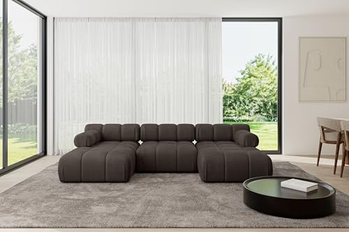 ALTDECOR Modulares Sofa Ecksofa in U-Form Corner modular Sofa Eckcouch Couch Wohnlandschaft Cauchsofa Polstersofa Tesso-U1-285x160x70 cm Braun ALTDECOR Modulares Sofa Ecksofa in U-Form Corner modular Sofa Eckcouch Couch Wohnlandschaft Cauchsofa Polstersofa Tesso-U1-285x160x70 cm Braun von ALTDECOR