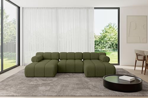 ALTDECOR Modulares Sofa Ecksofa in U-Form Corner modular Sofa Eckcouch Couch Wohnlandschaft Cauchsofa Polstersofa Tesso-U1-285x160x70 cm Grün ALTDECOR Modulares Sofa Ecksofa in U-Form Corner modular Sofa Eckcouch Couch Wohnlandschaft Cauchsofa Polstersofa Tesso-U1-285x160x70 cm Grün von ALTDECOR