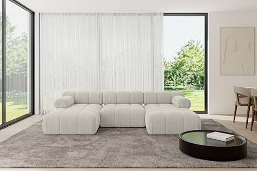 ALTDECOR Modulares Sofa Ecksofa in U-Form Corner modular Sofa Eckcouch Couch Wohnlandschaft Cauchsofa Polstersofa Tesso-U1-285x160x70 cm Hellgrau ALTDECOR Modulares Sofa Ecksofa in U-Form Corner modular Sofa Eckcouch Couch Wohnlandschaft Cauchsofa Polstersofa Tesso-U1-285x160x70 cm Hellgrau von ALTDECOR