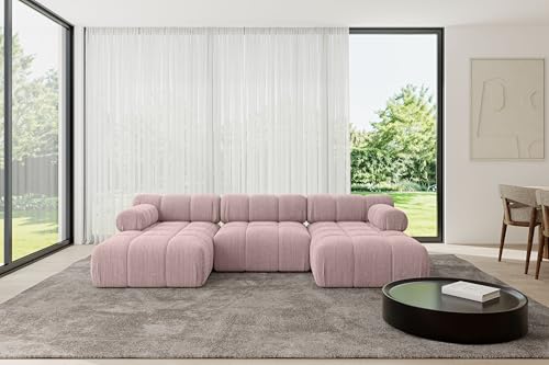 ALTDECOR Modulares Sofa Ecksofa in U-Form Corner modular Sofa Eckcouch Couch Wohnlandschaft Cauchsofa Polstersofa Tesso-U1-285x160x70 cm Rosa ALTDECOR Modulares Sofa Ecksofa in U-Form Corner modular Sofa Eckcouch Couch Wohnlandschaft Cauchsofa Polstersofa Tesso-U1-285x160x70 cm Rosa von ALTDECOR