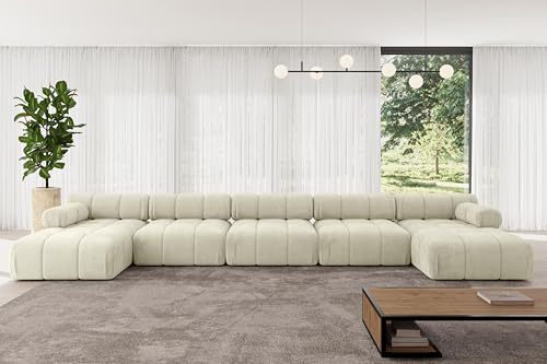 ALTDECOR Modulares Sofa Ecksofa in U-Form Corner modular Sofa Eckcouch Couch Wohnlandschaft Cauchsofa Polstersofa Tesso-U3-475x160x70 cm Beige ALTDECOR Modulares Sofa Ecksofa in U-Form Corner modular Sofa Eckcouch Couch Wohnlandschaft Cauchsofa Polstersofa Tesso-U3-475x160x70 cm Beige von ALTDECOR