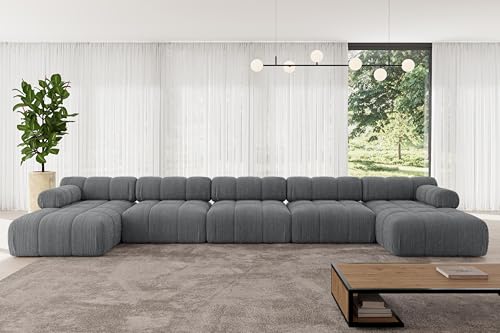 ALTDECOR Modulares Sofa Ecksofa in U-Form Corner modular Sofa Eckcouch Couch Wohnlandschaft Cauchsofa Polstersofa Tesso-U3-475x160x70 cm Dunkelgrau ALTDECOR Modulares Sofa Ecksofa in U-Form Corner modular Sofa Eckcouch Couch Wohnlandschaft Cauchsofa Polstersofa Tesso-U3-475x160x70 cm Dunkelgrau von ALTDECOR