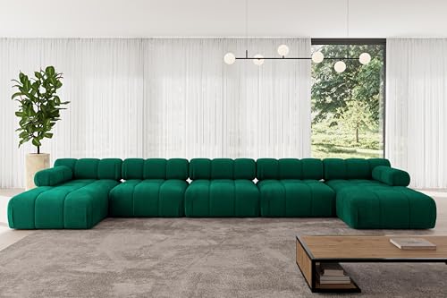 ALTDECOR Modulares Sofa Ecksofa in U-Form Corner modular Sofa Eckcouch Couch Wohnlandschaft Cauchsofa Polstersofa Tesso-U3-475x160x70 cm Dunkelgrün ALTDECOR Modulares Sofa Ecksofa in U-Form Corner modular Sofa Eckcouch Couch Wohnlandschaft Cauchsofa Polstersofa Tesso-U3-475x160x70 cm Dunkelgrün von ALTDECOR