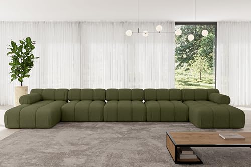 ALTDECOR Modulares Sofa Ecksofa in U-Form Corner modular Sofa Eckcouch Couch Wohnlandschaft Cauchsofa Polstersofa Tesso-U3-475x160x70 cm Grün ALTDECOR Modulares Sofa Ecksofa in U-Form Corner modular Sofa Eckcouch Couch Wohnlandschaft Cauchsofa Polstersofa Tesso-U3-475x160x70 cm Grün von ALTDECOR