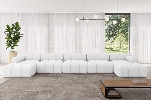 ALTDECOR Modulares Sofa Ecksofa in U-Form Corner modular Sofa Eckcouch Couch Wohnlandschaft Cauchsofa Polstersofa Tesso-U3-475x160x70 cm Weiß ALTDECOR Modulares Sofa Ecksofa in U-Form Corner modular Sofa Eckcouch Couch Wohnlandschaft Cauchsofa Polstersofa Tesso-U3-475x160x70 cm Weiß von ALTDECOR
