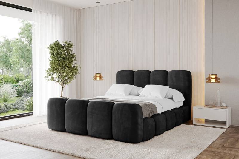 ALTDECOR Polsterbett KALA-Z (Polsterbett mit Bettkasten und Lattenrost, Boxbett ohne Matratze), Doppelbett mit Stauraum, Bett mit Kopfteil von ALTDECOR