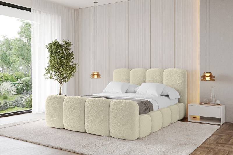 ALTDECOR Polsterbett KALA-Z (Polsterbett mit Bettkasten und Lattenrost, Boxbett ohne Matratze), Doppelbett mit Stauraum, Bett mit Kopfteil von ALTDECOR