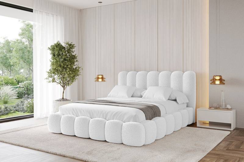 ALTDECOR Polsterbett SENA (Polsterbett mit Bettkasten und Lattenrost, Boxbett ohne Matratze), Doppelbett mit Stauraum, Bett mit Kopfteil von ALTDECOR