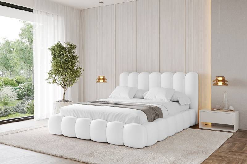 ALTDECOR Polsterbett SENA (Polsterbett mit Bettkasten und Lattenrost, Boxbett ohne Matratze), Doppelbett mit Stauraum, Bett mit Kopfteil von ALTDECOR