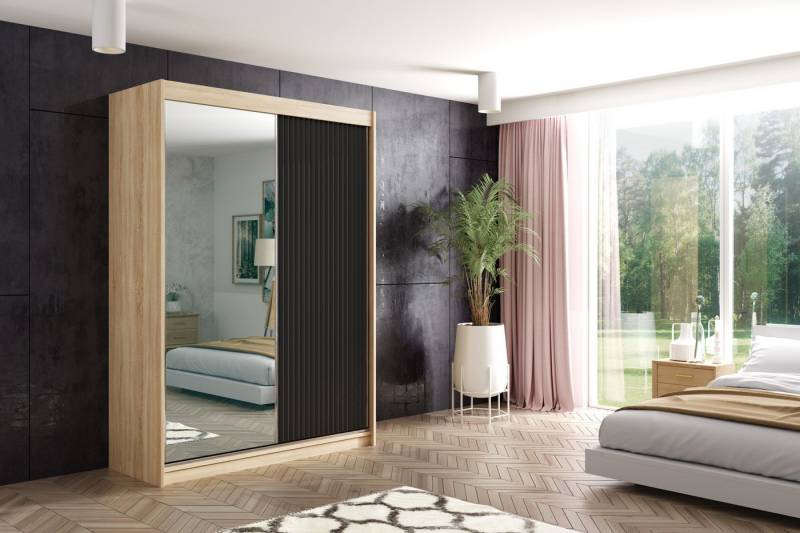 ALTDECOR Schiebetürenschrank RYFLO Spiegel Spiegeltüren Geriffelten Fronten LED Beleuchtung ALTDECOR Schiebetürenschrank RYFLO Spiegel Spiegeltüren Geriffelten Fronten LED Beleuchtung von ALTDECOR