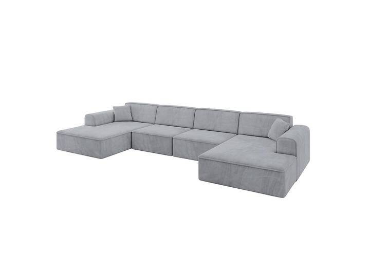 ALTDECOR WOHNLANDSCHAFT, Grau, 6-Sitzer, 382x76x165 cm, Wohnzimmer, Sofas & Couches, Wohnlandschaften, Wohnlandschaften in U-Form von ALTDECOR