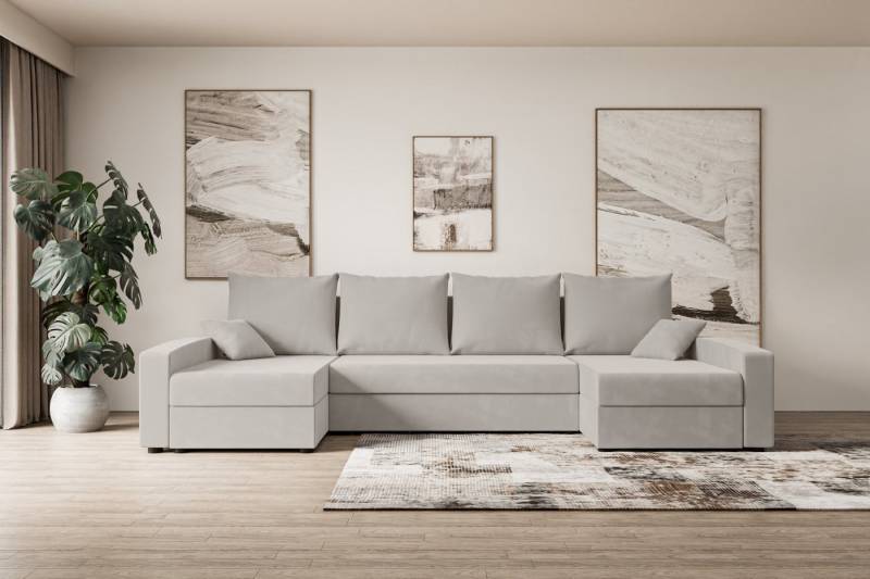 ALTDECOR Wohnlandschaft ALESIA-U, Couch mit Schlaffunktion, Wohnzimmer - Wohnlandschaft, Corner Sofa Bett Eckcouch Couch L-Form Schlafcouch Ausziehbar ALTDECOR Wohnlandschaft ALESIA-U, Couch mit Schlaffunktion, Wohnzimmer - Wohnlandschaft, Corner Sofa Bett Eckcouch Couch L-Form Schlafcouch Ausziehbar von ALTDECOR