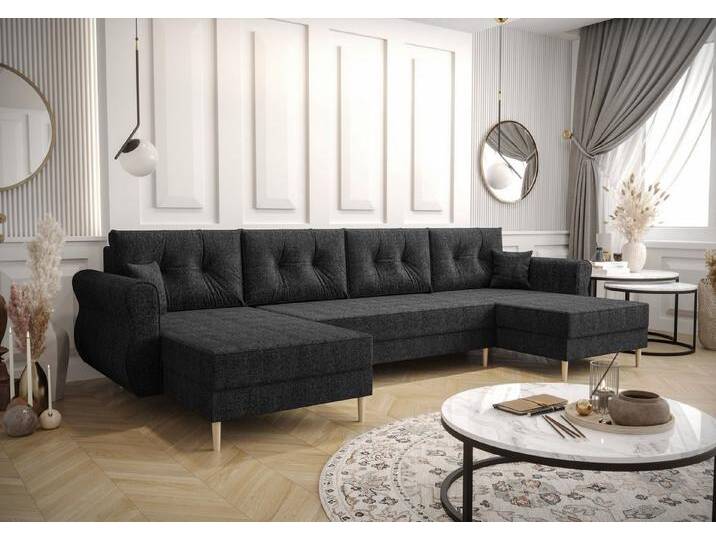 ALTDECOR Wohnlandschaft APOL-U, Couch mit Schlaffunktion, Stauraum Ecksofa Funktionsecke U-Form, Corner Sofa Bett Eckcouch Couch L-Form Schlafcouch Ausziehbar ALTDECOR Wohnlandschaft APOL-U, Couch mit Schlaffunktion, Stauraum Ecksofa Funktionsecke U-Form, Corner Sofa Bett Eckcouch Couch L-Form Schlafcouch Ausziehbar von ALTDECOR