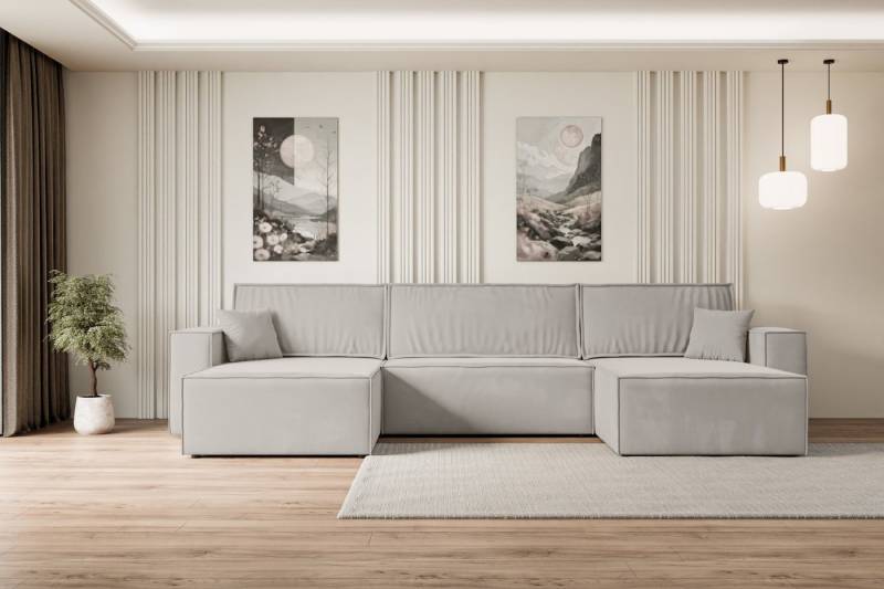 ALTDECOR Wohnlandschaft CELTIC-XLU, Couch mit Schlaffunktion, Wohnzimmer - Wohnlandschaft, Corner Sofa Bett Eckcouch Couch L-Form Schlafcouch Ausziehbar von ALTDECOR