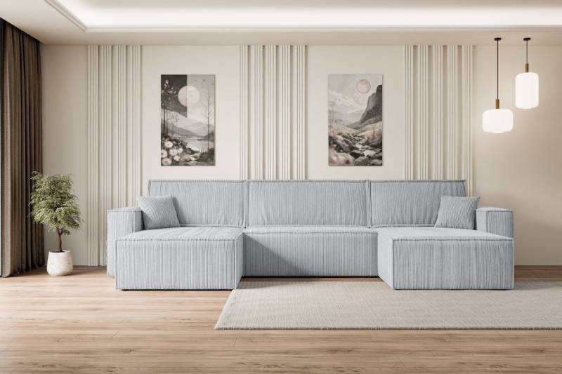 ALTDECOR Wohnlandschaft CELTIC-XLU, Couch mit Schlaffunktion, Wohnzimmer - Wohnlandschaft, Corner Sofa Bett Eckcouch Couch L-Form Schlafcouch Ausziehbar von ALTDECOR
