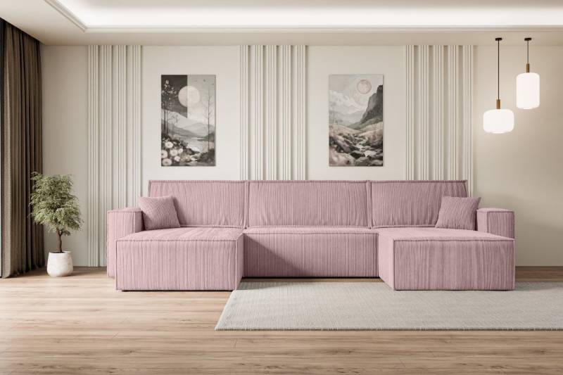 ALTDECOR Wohnlandschaft CELTIC-XLU, Couch mit Schlaffunktion, Wohnzimmer - Wohnlandschaft, Corner Sofa Bett Eckcouch Couch L-Form Schlafcouch Ausziehbar von ALTDECOR