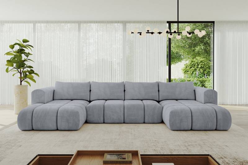 ALTDECOR Wohnlandschaft CLOUD-U, Corner Sofa Bett Eckcouch Couch U-Form Schlafcouch Ausziehbar von ALTDECOR