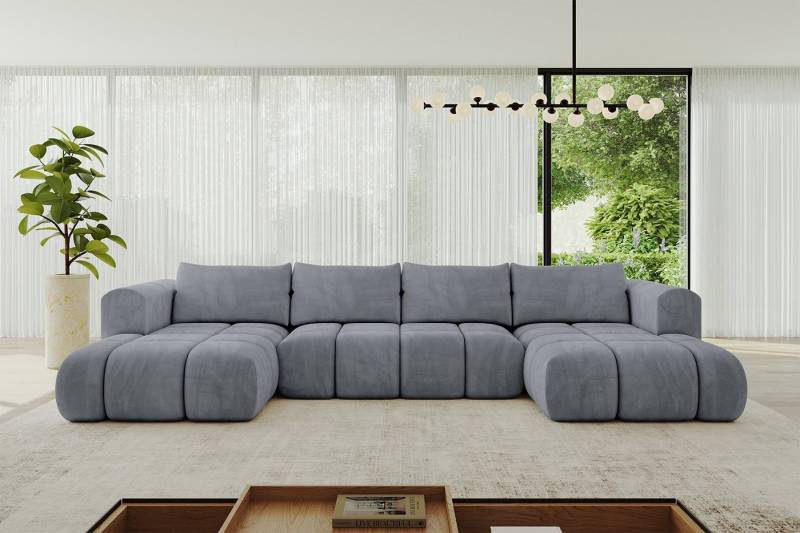ALTDECOR Wohnlandschaft CLOUD-U, Couch mit Schlaffunktion, Wohnzimmer - Ecksofa, Corner Sofa Bett Eckcouch Couch U-Form Schlafcouch Ausziehbar von ALTDECOR