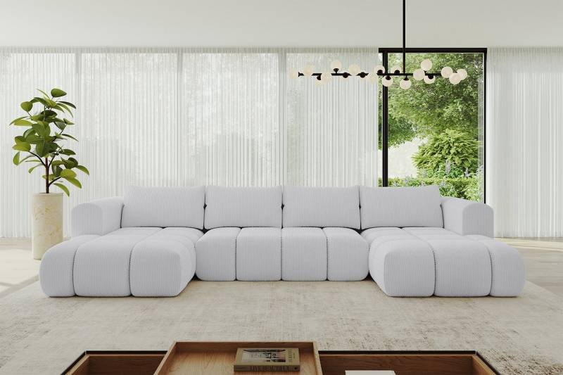 ALTDECOR Wohnlandschaft CLOUD-U, Couch mit Schlaffunktion, Wohnzimmer - Ecksofa, Corner Sofa Bett Eckcouch Couch U-Form Schlafcouch Ausziehbar von ALTDECOR