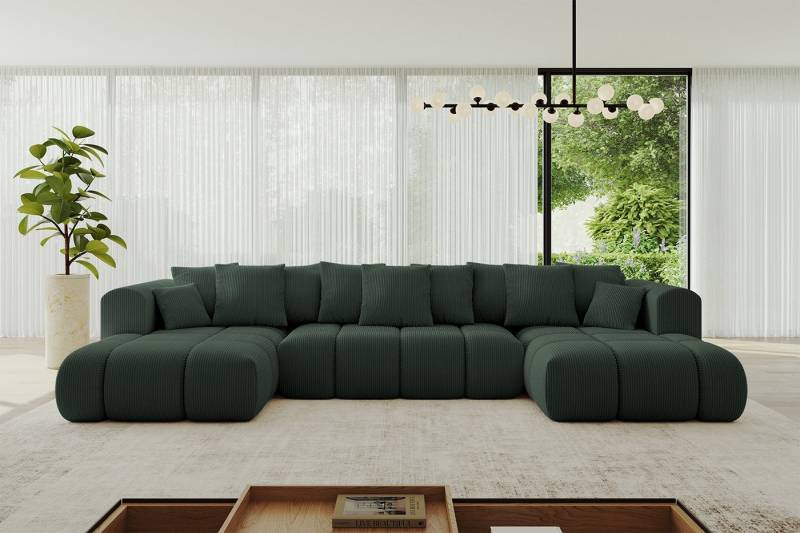 ALTDECOR Wohnlandschaft CLOUD-U-v1, Couch mit Schlaffunktion, Wohnzimmer - Ecksofa, Corner Sofa Bett Eckcouch Couch U-Form Schlafcouch Ausziehbar von ALTDECOR