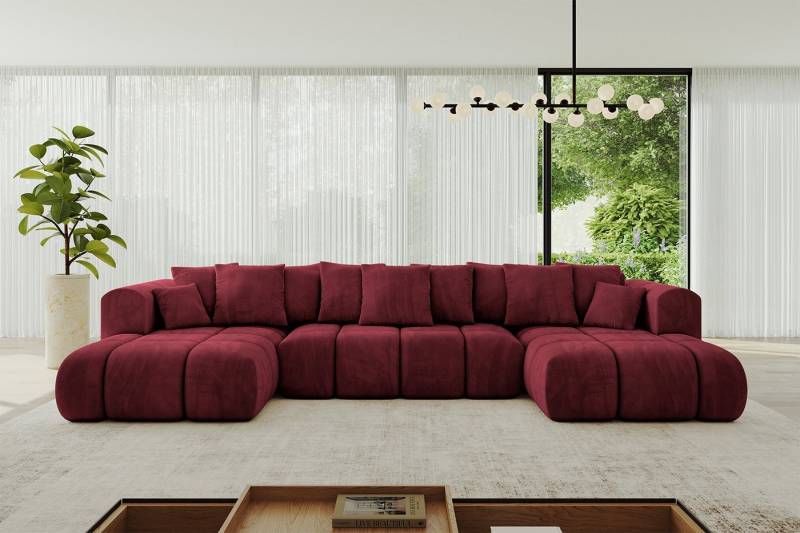 ALTDECOR Wohnlandschaft CLOUD-U-v1, Couch mit Schlaffunktion, Wohnzimmer - Ecksofa, Corner Sofa Bett Eckcouch Couch U-Form Schlafcouch Ausziehbar von ALTDECOR