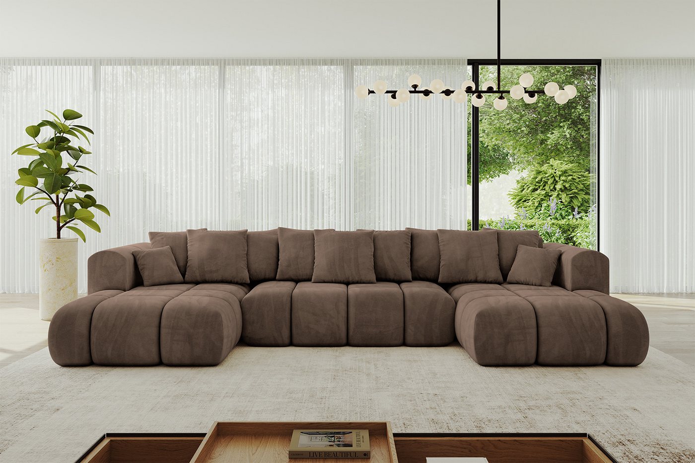 ALTDECOR Wohnlandschaft CLOUD-U-v1, Couch mit Schlaffunktion, Wohnzimmer - Ecksofa, Corner Sofa Bett Eckcouch Couch U-Form Schlafcouch Ausziehbar ALTDECOR Wohnlandschaft CLOUD-U-v1, Couch mit Schlaffunktion, Wohnzimmer - Ecksofa, Corner Sofa Bett Eckcouch Couch U-Form Schlafcouch Ausziehbar von ALTDECOR