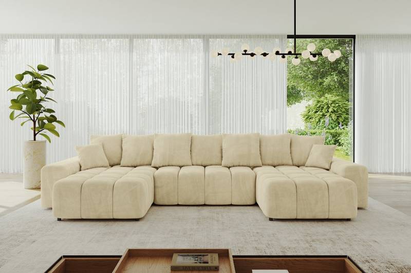 ALTDECOR Wohnlandschaft ENIL-U, Corner Sofa Bett Eckcouch Couch U-Form Schlafcouch Ausziehbar von ALTDECOR
