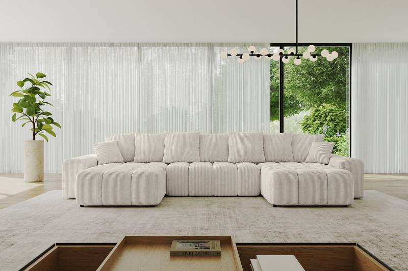 ALTDECOR Wohnlandschaft ENIL-U, Corner Sofa Bett Eckcouch Couch U-Form Schlafcouch Ausziehbar von ALTDECOR