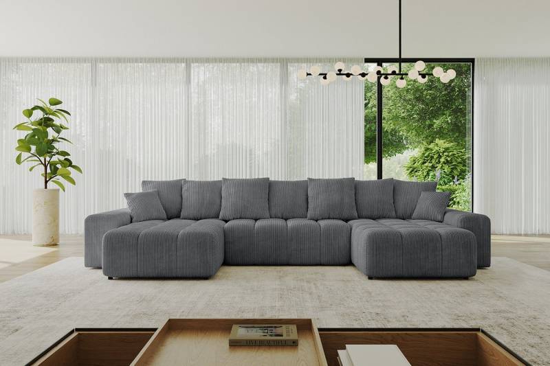 ALTDECOR Wohnlandschaft ENIL-U, Corner Sofa Bett Eckcouch Couch U-Form Schlafcouch Ausziehbar von ALTDECOR