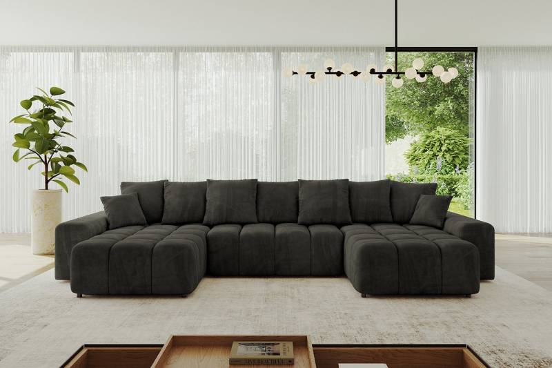 ALTDECOR Wohnlandschaft ENIL-U, Couch mit Schlaffunktion, Wohnzimmer - Ecksofa, Corner Sofa Bett Eckcouch Couch U-Form Schlafcouch Ausziehbar von ALTDECOR