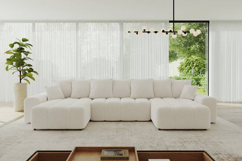 ALTDECOR Wohnlandschaft ENIL-U, Couch mit Schlaffunktion, Wohnzimmer - Ecksofa, Corner Sofa Bett Eckcouch Couch U-Form Schlafcouch Ausziehbar von ALTDECOR