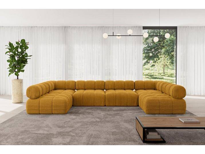 ALTDECOR Wohnlandschaft Garvo-U2, Sofa Praktische Bequeme Funktionsecke Couch L-Form Eckcouch, gelb, Senfgelb - Poso 42 ALTDECOR Wohnlandschaft Garvo-U2, Sofa Praktische Bequeme Funktionsecke Couch L-Form Eckcouch, gelb, Senfgelb - Poso 42 von ALTDECOR