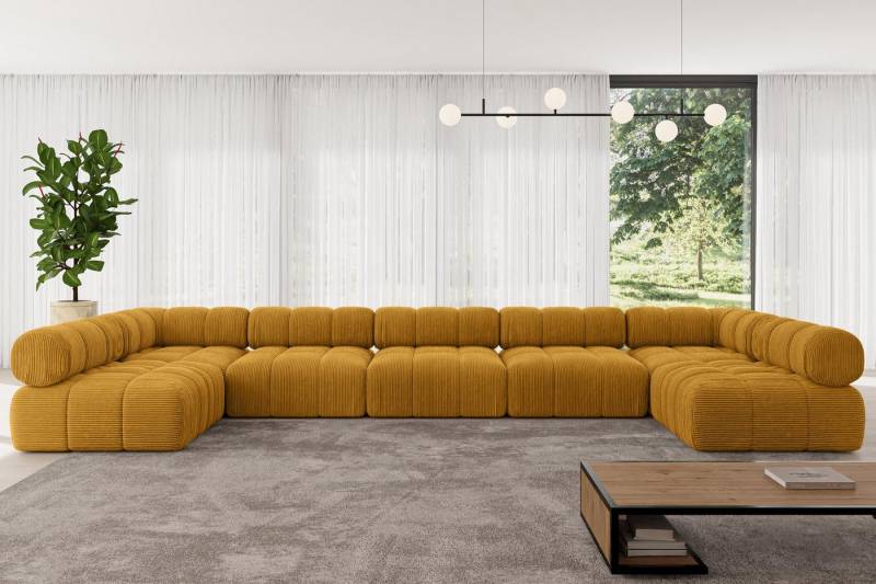 ALTDECOR Wohnlandschaft Garvo-U3, Corner Sofa U-Form Vielseitige Sofa Wohnlandschaft Wohnzimmer, Sofa Praktische Bequeme Funktionsecke Couch L-Form Eckcouch von ALTDECOR