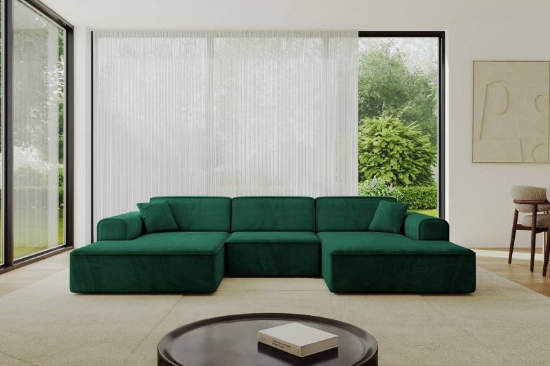 ALTDECOR Wohnlandschaft IREA-U1-v3, Sofa Praktische Bequeme Funktionsecke Couch U-Form Eckcouch, Corner Sofa U-Form Vielseitige Sofa Wohnlandschaft Wohnzimmer von ALTDECOR