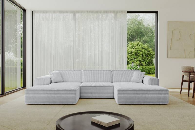 ALTDECOR Wohnlandschaft IREA-U1-v3, Sofa Praktische Bequeme Funktionsecke Couch U-Form Eckcouch, Corner Sofa U-Form Vielseitige Sofa Wohnlandschaft Wohnzimmer von ALTDECOR