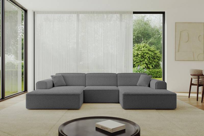 ALTDECOR Wohnlandschaft IREA-U1-v3, Sofa Praktische Bequeme Funktionsecke Couch U-Form Eckcouch, Corner Sofa U-Form Vielseitige Sofa Wohnlandschaft Wohnzimmer von ALTDECOR
