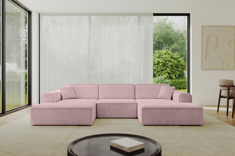 ALTDECOR Wohnlandschaft IREA-U1-v3, Sofa Praktische Bequeme Funktionsecke Couch U-Form Eckcouch, Corner Sofa U-Form Vielseitige Sofa Wohnlandschaft Wohnzimmer von ALTDECOR