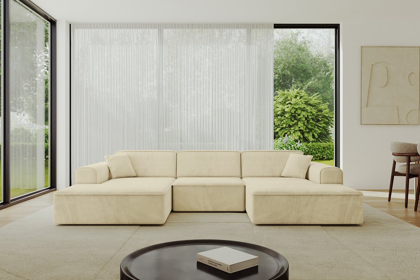 ALTDECOR Wohnlandschaft IREA-U1-v3, Sofa Praktische Bequeme Funktionsecke Couch U-Form Eckcouch, Corner Sofa U-Form Vielseitige Sofa Wohnlandschaft Wohnzimmer von ALTDECOR