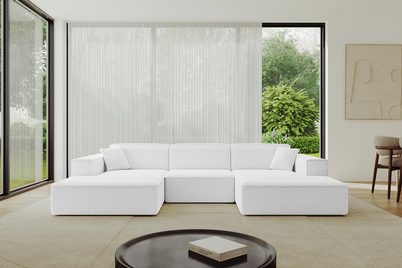 ALTDECOR Wohnlandschaft IREA-U1-v4, Sofa Praktische Bequeme Funktionsecke Couch U-Form Eckcouch, Corner Sofa U-Form Vielseitige Sofa Wohnlandschaft Wohnzimmer von ALTDECOR