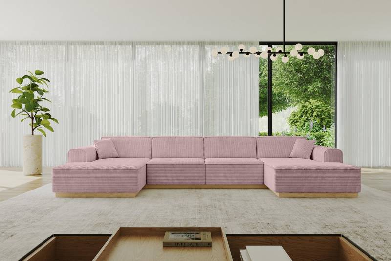 ALTDECOR Wohnlandschaft IREA-U2-v2, Sofa Praktische Bequeme Funktionsecke Couch U-Form Eckcouch, Corner Sofa U-Form Vielseitige Sofa Wohnlandschaft Wohnzimmer von ALTDECOR