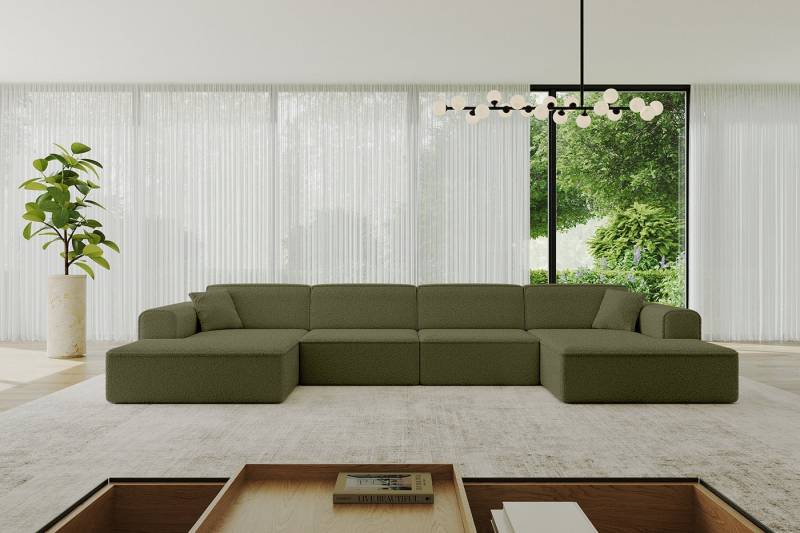 ALTDECOR Wohnlandschaft IREA-U2-v3, Sofa Praktische Bequeme Funktionsecke Couch U-Form Eckcouch, Corner Sofa U-Form Vielseitige Sofa Wohnlandschaft Wohnzimmer von ALTDECOR