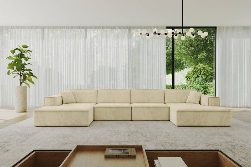 ALTDECOR Wohnlandschaft IREA-U2-v4, Sofa Praktische Bequeme Funktionsecke Couch U-Form Eckcouch, Corner Sofa U-Form Vielseitige Sofa Wohnlandschaft Wohnzimmer ALTDECOR Wohnlandschaft IREA-U2-v4, Sofa Praktische Bequeme Funktionsecke Couch U-Form Eckcouch, Corner Sofa U-Form Vielseitige Sofa Wohnlandschaft Wohnzimmer von ALTDECOR