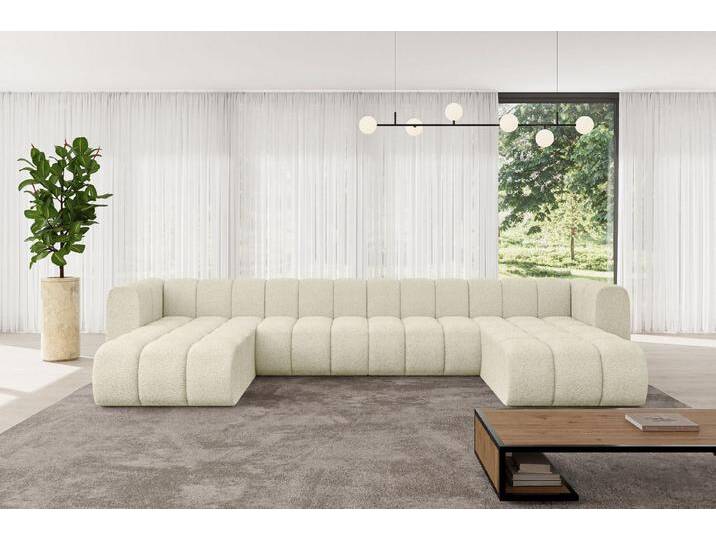 ALTDECOR Wohnlandschaft Joren-U2, Corner Sofa U-Form Vielseitige Sofa Wohnlandschaft Wohnzimmer, FORWARDER_CURBSIDE, beige braun, Beige - Quelle 02 von ALTDECOR