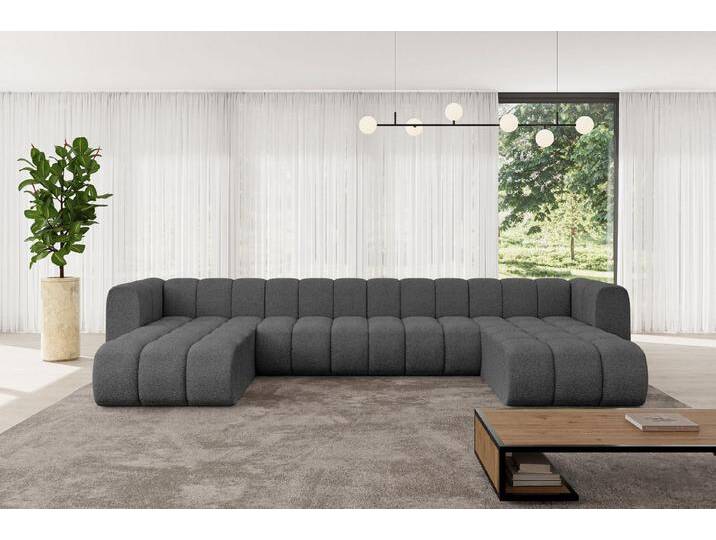 ALTDECOR Wohnlandschaft Joren-U2, Corner Sofa U-Form Vielseitige Sofa Wohnlandschaft Wohnzimmer, FORWARDER_CURBSIDE, grau, Grau - Quelle 92 von ALTDECOR