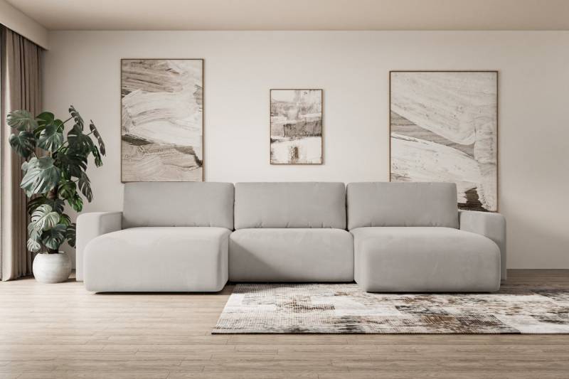 ALTDECOR Wohnlandschaft KLEEA-U, Couch mit Schlaffunktion, Wohnzimmer - Wohnlandschaft, Corner Sofa Bett Eckcouch Couch L-Form Schlafcouch Ausziehbar von ALTDECOR
